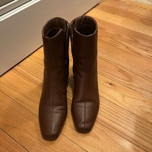 Brown booties- loft chestnut brown great condition